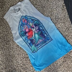 Disney Ariel Blue and White Tank Top